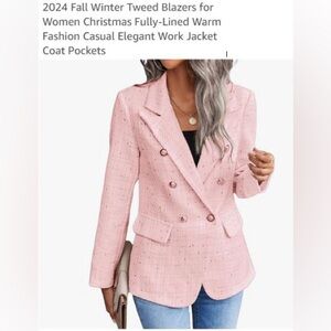 Pink and gold double breasted blazer.NWT